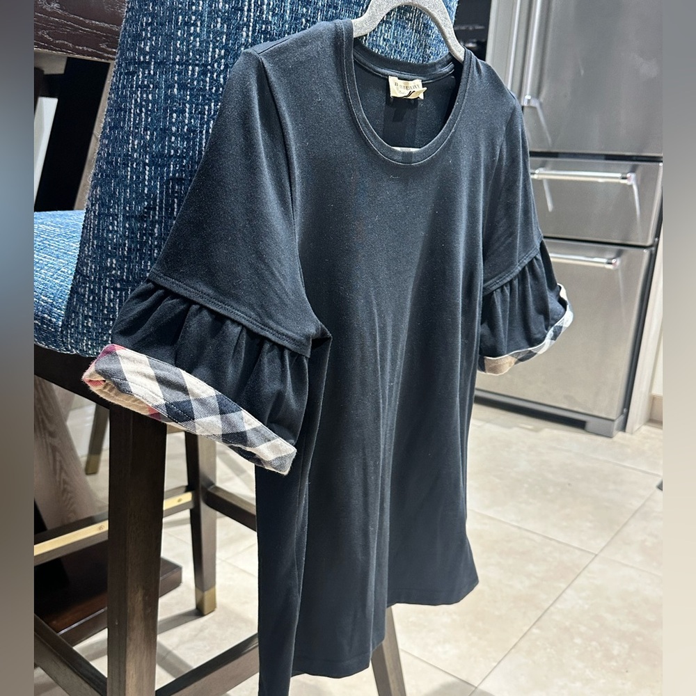 Burberry Ruffle Sleeve T-Shirt
